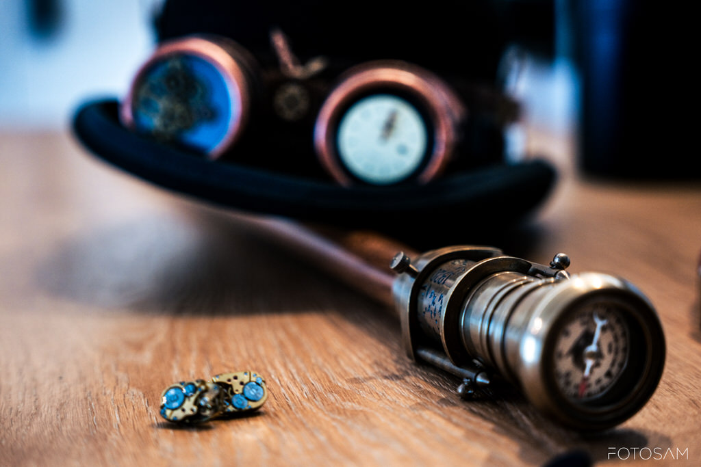 Dettaglio matrimonio steampunk